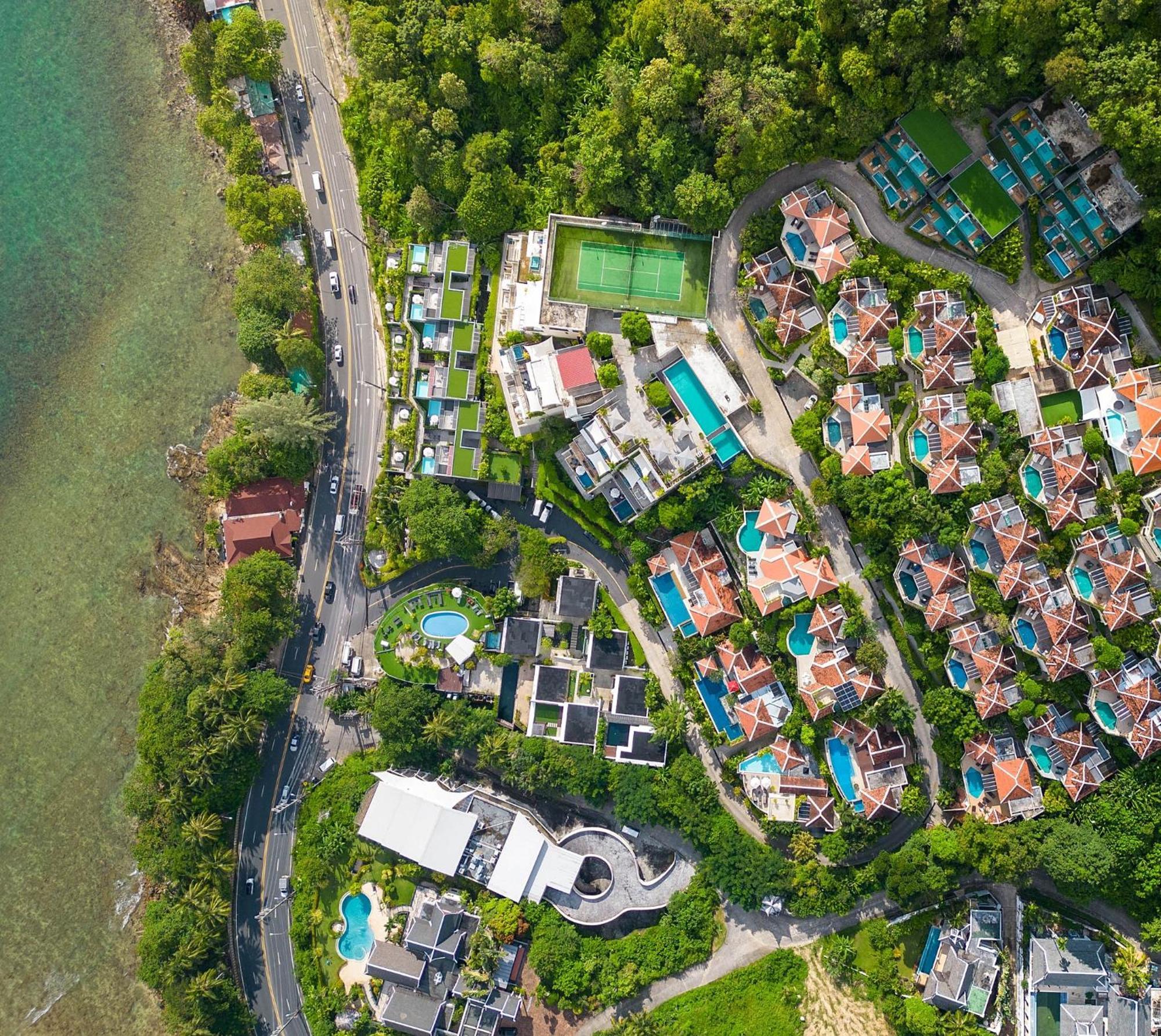 Indochine Resort And Villas - Sha Extra Plus Patong Exteriér fotografie Aerial view of the resort